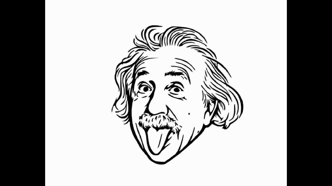 35 Latest Cartoon Albert Einstein Drawing Easy Creative Things Thursday