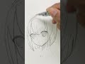 How to Add HAIR #howtodraw #pencildrawing #sketch #anime