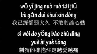 Cindy Yen 袁詠琳   Ci Wei De Yong Bao 刺猬的擁抱 Pinyin Lyrics
