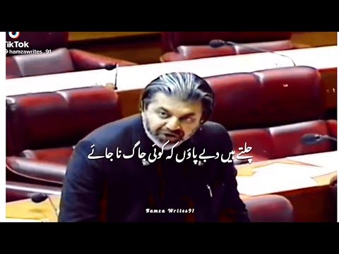 Chalty Han Dabe Paon k koi Jag Na Jay  Ali Muhammad Khan speech  No Confidence Motion