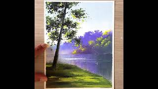 Painting Peace Oil Pastel Scenery With Depth And Light