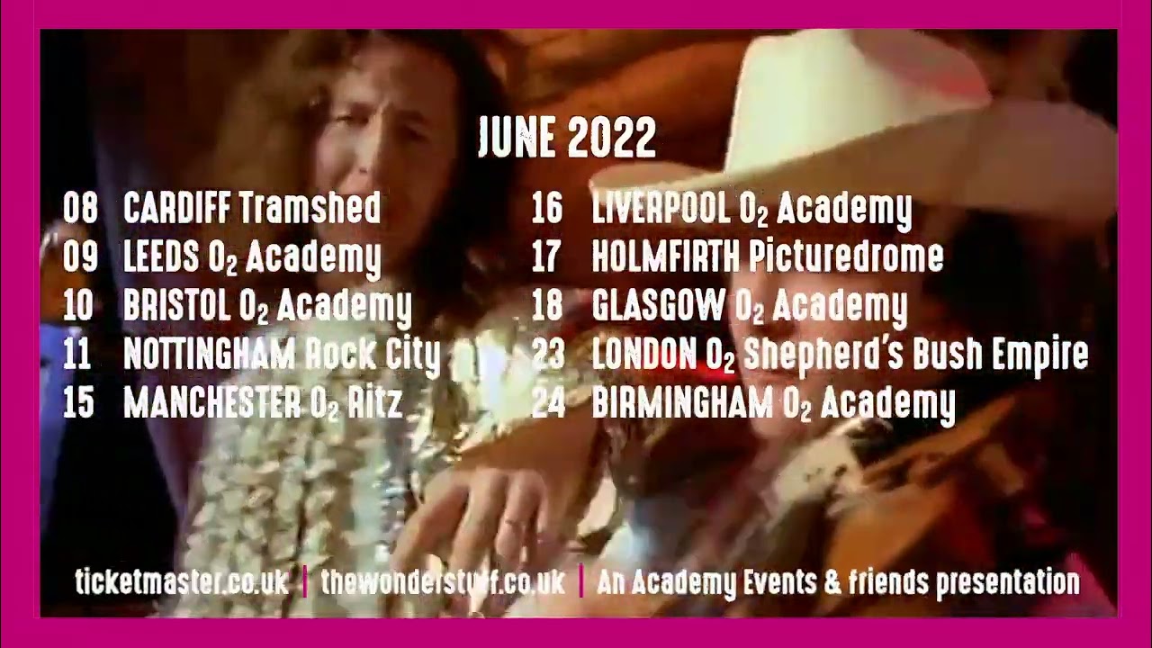 The Wonder Stuff - Never Loved Elvis - 31st Anniversary Tour - YouTube