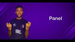 Sign Language for PANEL DISCUSSION