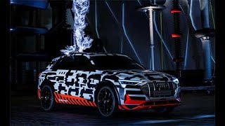 Audi e-tron prototype in a Faraday cage