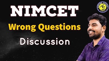 NIMCET 2021 Wrong Questions - Raise Objection