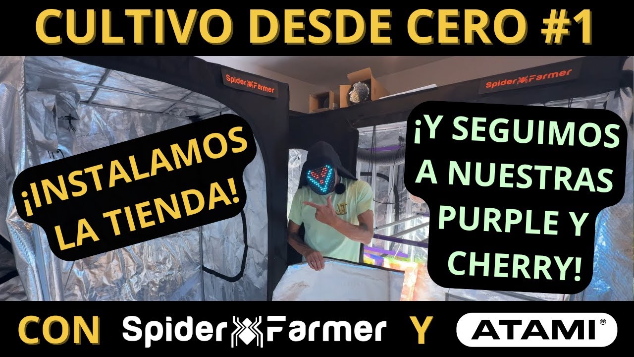 CÓMO MONTAR UN CULTIVO INDOOR DESDE CERO (1): LA TIENDA - UNBOXING SPIDER FARMER GROW TENT 1.2x1.2x2