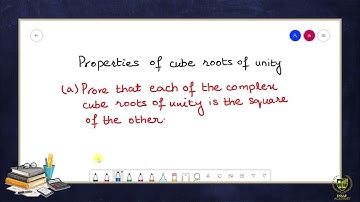 Math 10th | Chapter 2 | Lecture 10 | Cube roots of unity and their properties | English Medium