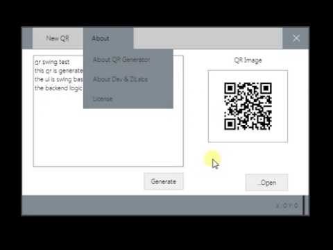 JavaSwing QRCode Generator