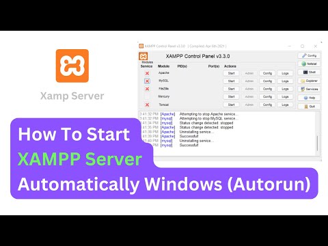 How To Start XAMPP Server Automatically || How To Start XAMPP At Startup In Windows (Autorun)