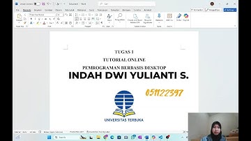 TUGAS 1 - PEMROGRAMAN BERBASIS DESKTOP - UNIVERSITAS TERBUKA