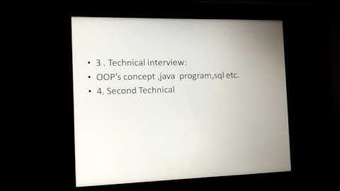 Bitwise interview procedure