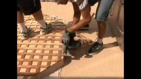How to Build a Gazebo - 9.Cutting the Gazebo Roof Lattice