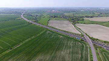 M4 Liddington, Wiltshire. UK - Phantom 4 - 400ft