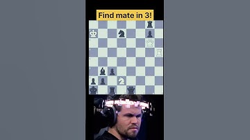 Find Checkmate in 3 moves! #puzzlebits #chess #chesspuzzle #magnuscarlsen