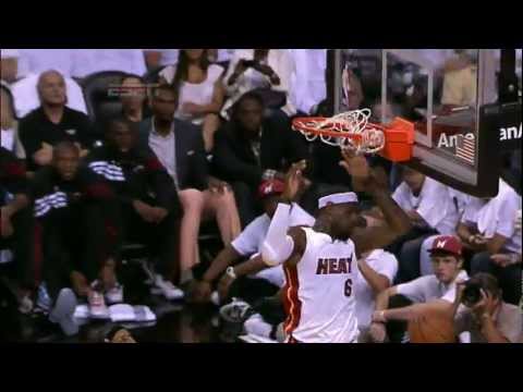 Mario Chalmers to LeBron James Alley-oop