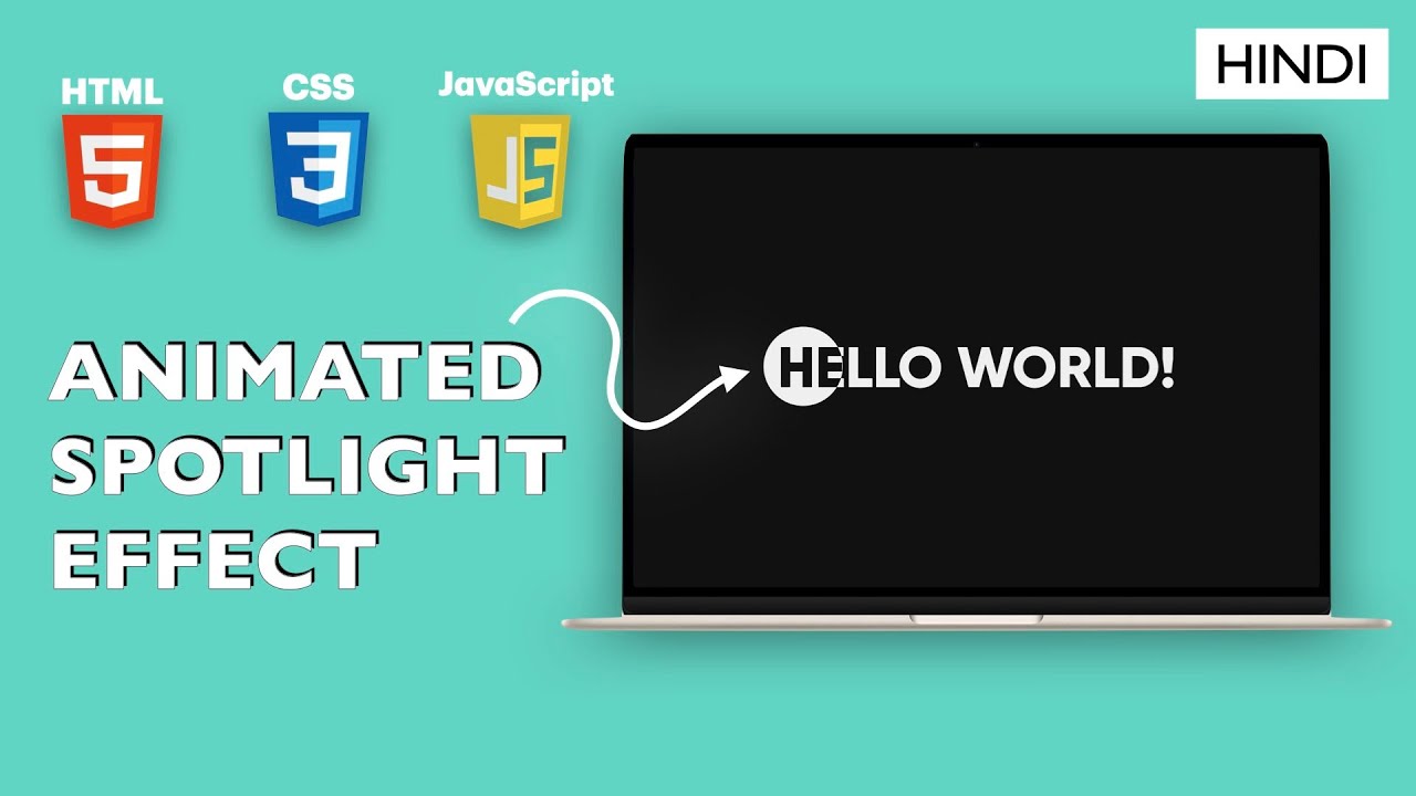 Spotlight Animation Effect || HTML, CSS, JavaScript - YouTube