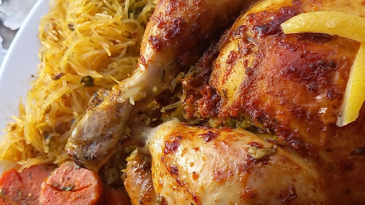 دجاج معمر  ومحمر في الفرن لذيذ وساهل 🍗🇲🇦