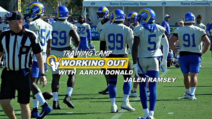 Aaron Donald Jalen Ramsey Doing Work LA Rams Train...