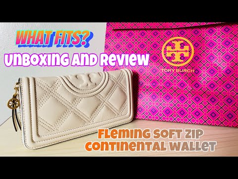 Unboxing and Review : Tory Burch Fleming Soft Zip Continental Wallet | Crisna Guimba