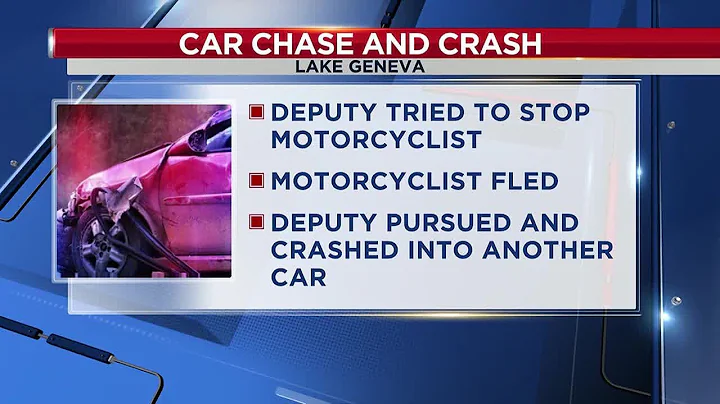 Walworth County deputy involved in crash while pursuing motorcyclist