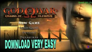 How to download god of war chains of olympus in 89 mb for android