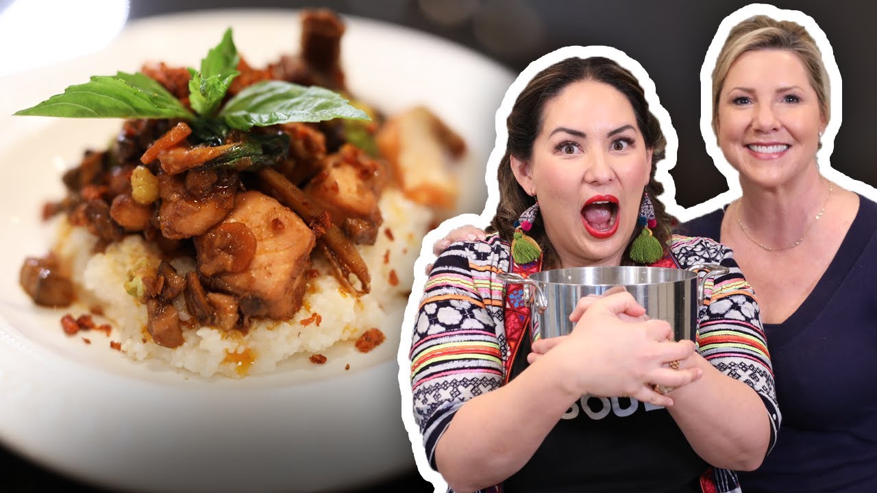 Salmon and Grits THAI STYLE! Easy Fusion recipe for a Cajun Dinner with