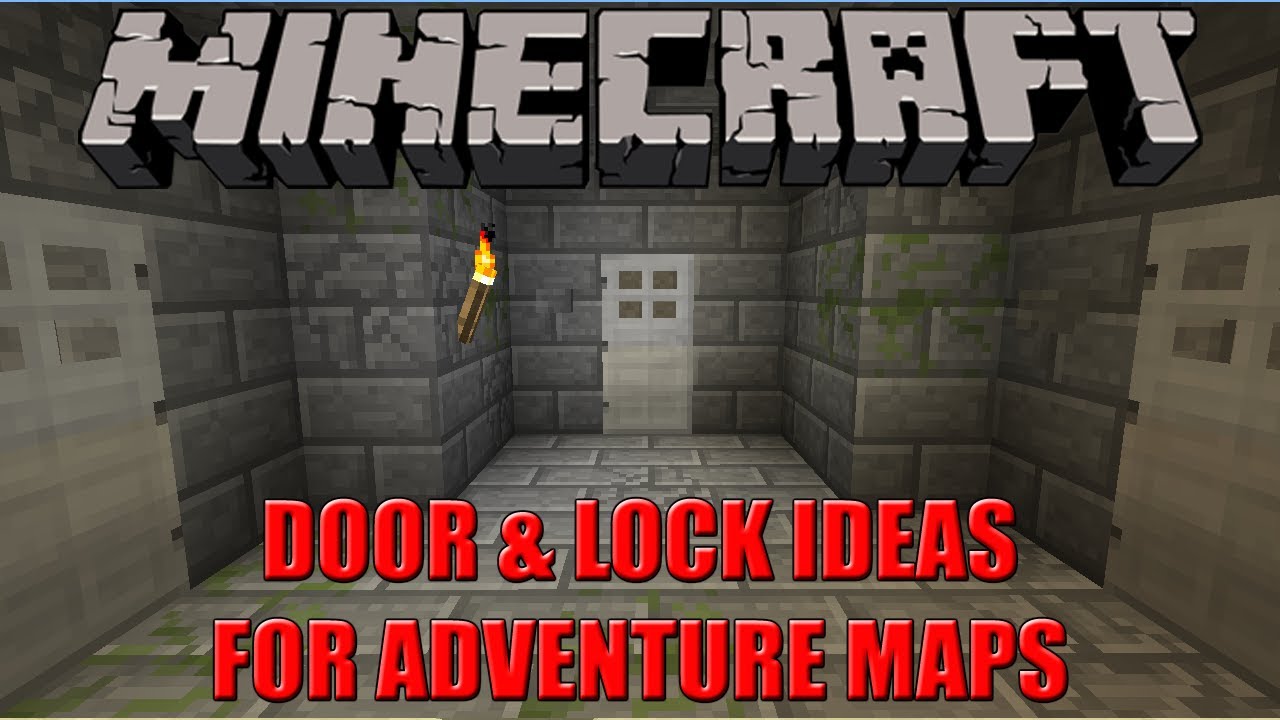 DOOR & LOCK IDEAS FOR ADVENTURE MAPS | Minecraft Tutorial - YouTube