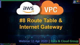 Amazon Virtual Private Cloud (VPC) | #8 Route Table & Internet Gateway | Webinar | Open Consulting