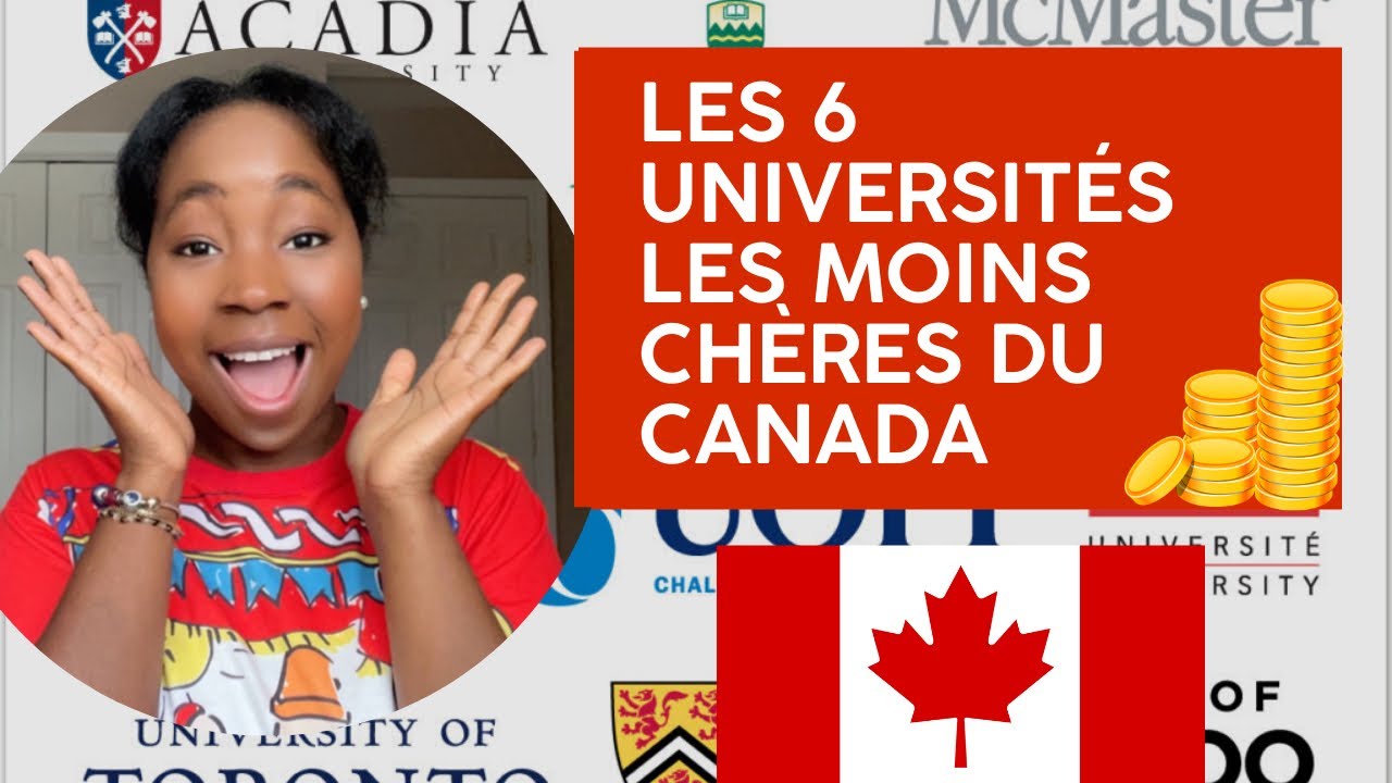 Les 6 Universités les moins chères du Canada en 2023 - YouTube