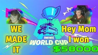 Fortnite World Cup *EMOTIONAL* Reactions to Qualification *WINNING* $50000 *WEEK 2*