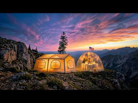 GIANT LUXURY Two-Tent Camp in the Appalachian Mountains 🇺🇸