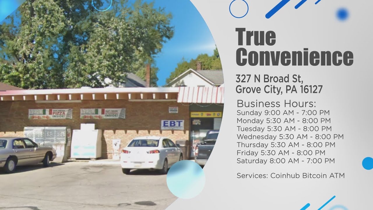Bitcoin ATM Grove City - Coinhub ($25,000 Daily Limits) — 327 N Broad St, Grove City PA 16127, USA