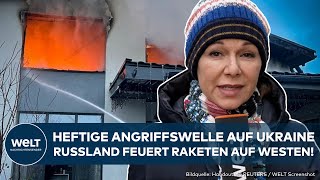 PUTINS KRIEG: Russland feuert auf Westen der Ukraine! Heftige Angriffswelle mit Drohnen und Raketen