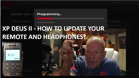 HOW TO UPDATE THE XP DEUS II REMOTE, WS6, AND WSA HEADPHONES - UPDATING YOUR DEUS II TO VERSION 3.1