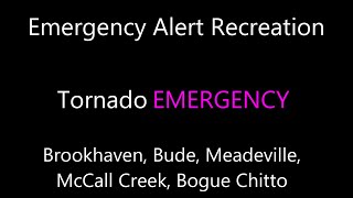 [EAS Recreation] Tornado EMERGENCY | Brookhaven, Mississippi