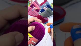 Crochet hook slippers tutorial #handmade slippers tutorial #hand sewing basic stitches #zero basic