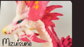 Needle felting a Mizutsune