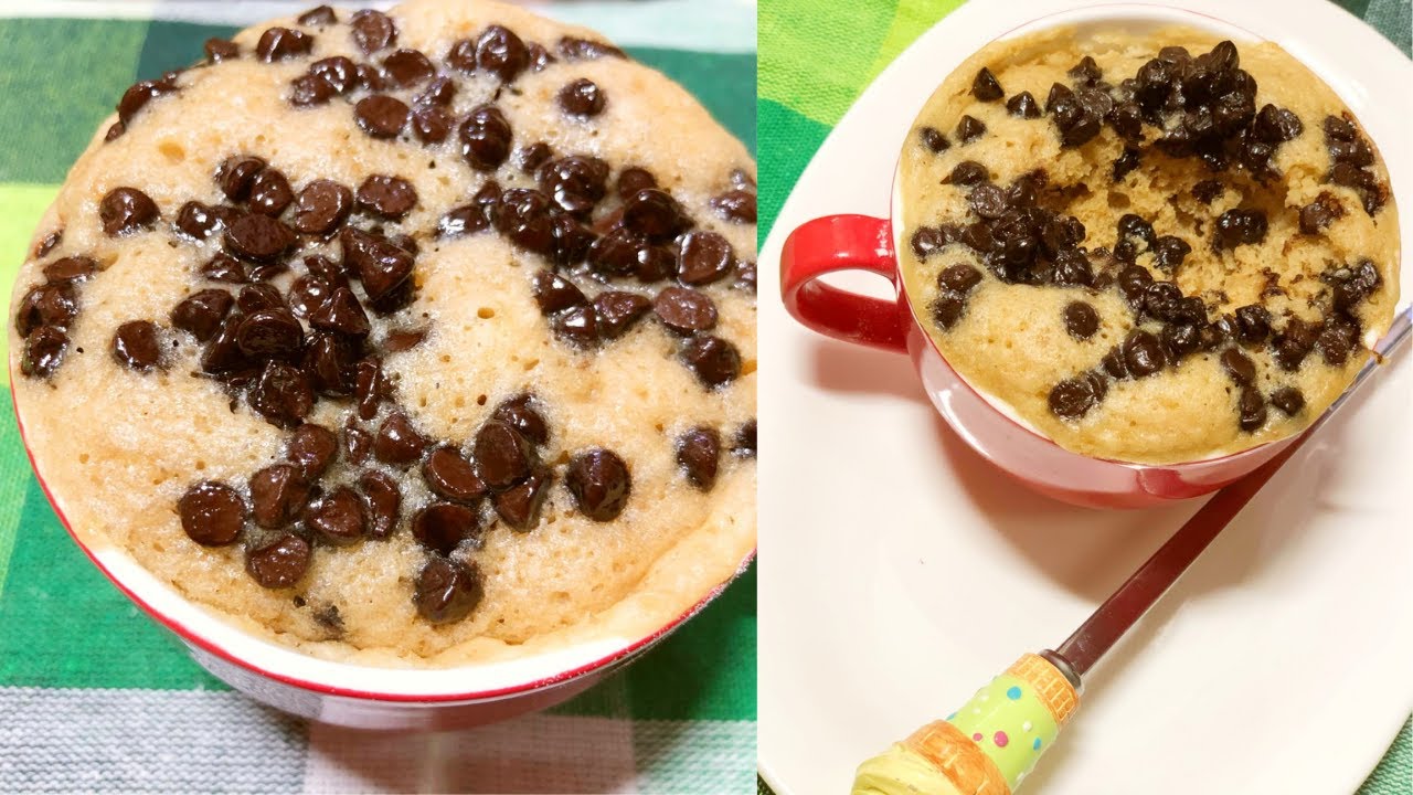 Eggless One Minute Chocolate chip Mug Cake | Eggless Vanilla Chocolate chip Mug Cake | Easy Mug Cake | Deepali Ohri