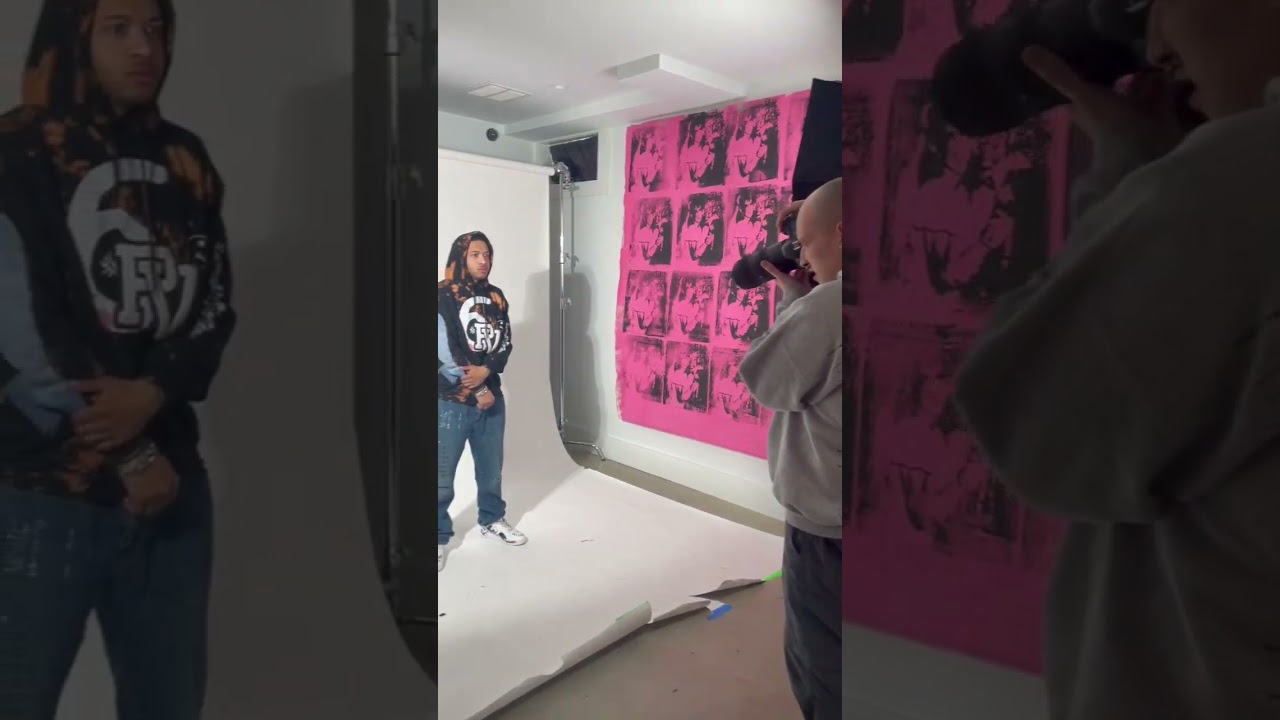 Shooting new fashion photos at Grounded Studios 