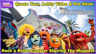 Rock 'n' Roller Coaster Starring The Muppets Queue Video, Preshow - Plus John Stamos, Darren Criss +