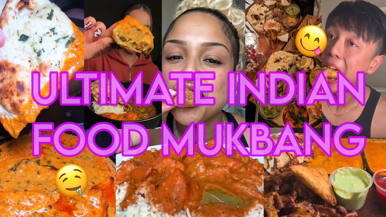The BEST Indian Food Mukbangs | Watching this will make you order Indian food🤤 #indianfood #mukbang