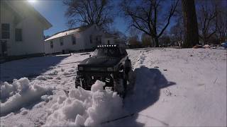 Scx10 4runner snow plow -