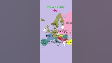 How to say Hen | Birds | European Languages Comparison #shorts #comparison #language #map