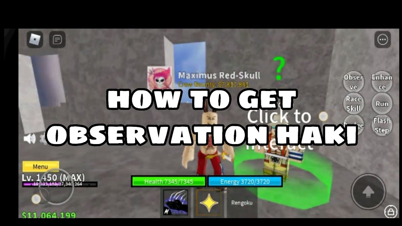 How to get observation haki in blox fruit 