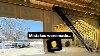 3 mistakes I made building my garage // Garage build Ep. 19