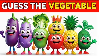 Vegetable Guessing Game for Kids!| CheeriToons||Guess The Vegetable Quiz Test Your Veggie Knowledge