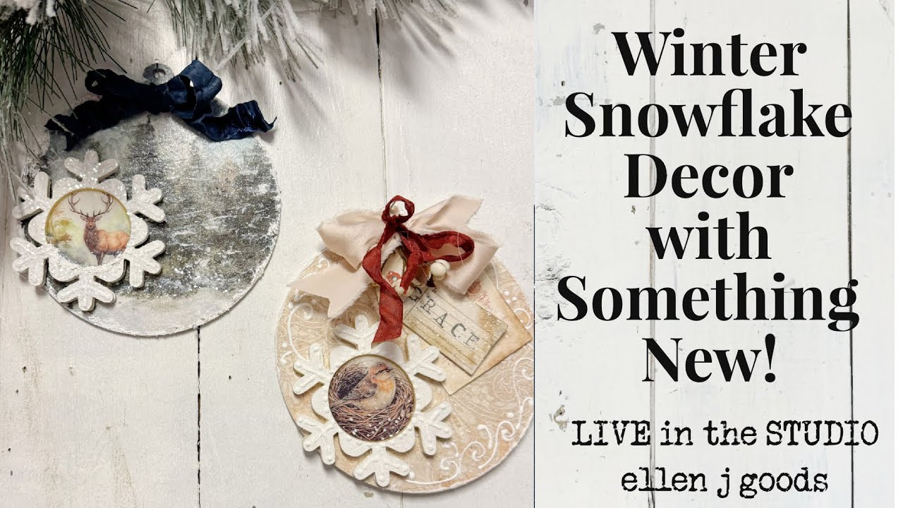 Winter Snowflake Decor with Something NEW!