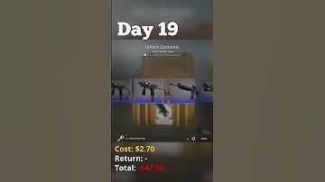 Opening a CSGO Case til a gold appears - DAY 19 #Shorts