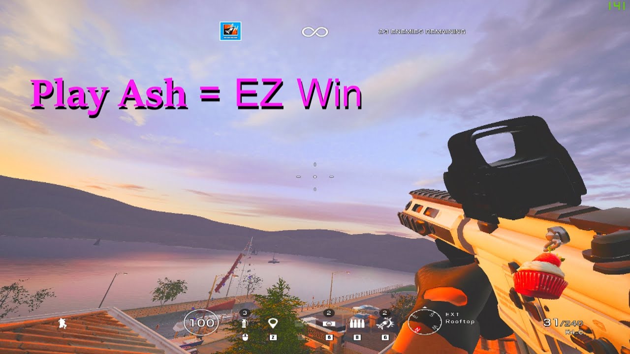 Play Ash = EZ Win - rainbow six siege - YouTube