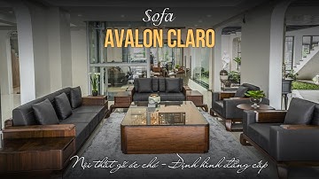 SOFA AVALON CLARO - Đẳng cấp gỗ óc chó | NỘI THẤT HUY HOÀNG